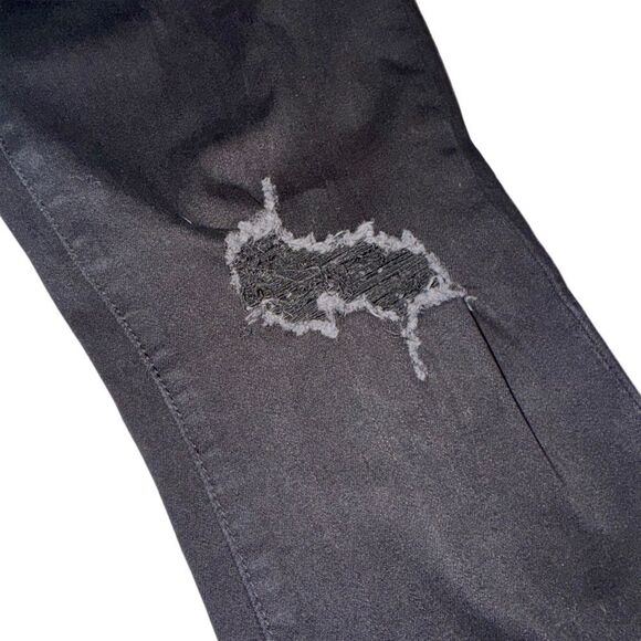 Eternity Camo Shark Mouth Neon Color Pop Denim Black Jeans Men’s Size 34 - Picture 4 of 12